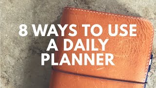 8 Ways to use a Daily Planner  Hobonichi [upl. by Seale]