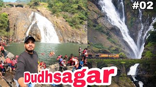 Dudhsagar Falls Bangalore to Goa Day 02Kannada motovloger  explored secret places adventures ride [upl. by Dnomso]