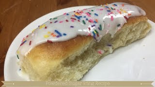 Powdered sugar icing  Powdered sugar glaze  Glace Icing Recipe [upl. by Barayon610]