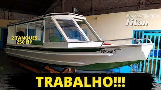 Barco de TRABALHO  aluminium boat [upl. by Anihta]