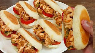 New Pita Bite With Creamy Cheesy Chicken Fillings Mini Party Special Recipe By Foodtimefoodicious [upl. by Rialc104]