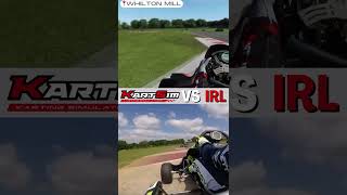 KartSim VS IRL at Whilton Mill Kart Track [upl. by Delia84]