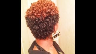 AWESOME Perm Rod Set on Natural Hair No Heat [upl. by Enila251]