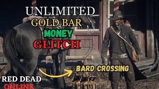 EASY SOLO GOLDMONEY GLITCH BARD CROSSING MAP RDR2 RED DEAD ONLINE [upl. by Gaughan]