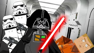 DARTH VADER Scene Battle Simulator  Sith Light Saber Master in Paint the Town Red Mods [upl. by Nylisoj277]