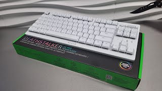 Razer Deathstalker V2 Pro TKL White Unboxing  ASMR [upl. by Asset]