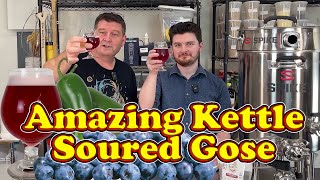 Cherry Smoked Kettle Sour Blueberry Jalapeno Gose Tasting Notes and Review [upl. by Donna]