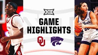 Oklahoma at No 12 Kansas State  Big 12 Womens Basketball Highlights  January 10 2024 [upl. by Cavan]