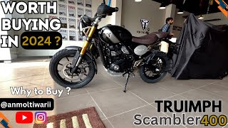 New 2024 Triumph scrambler 400x full reviewBetter than Royal Enfield Himalyan 450youtubetriumph [upl. by Trebeh]