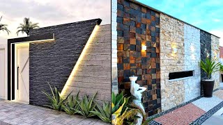 50 Modern Front Wall Design Ideas 2024 Exterior Wall Tiles Design  Home Main Door Design Ideas [upl. by Itaws310]