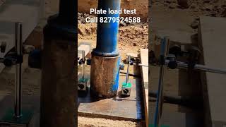 plate load test  Soil load bearing capacity engineering concrete civil engineer technology [upl. by Nuawtna198]