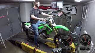 How Much Power Does The 2019 Kawasaki KX450 Make [upl. by Tod]