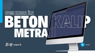 Com Kaba Metraj Nedir Sesli Anlatım ile Beton Kalıp Metraj Hesabı [upl. by Nidorf]