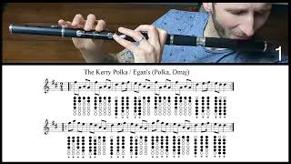 Tuto Irish Flute  The Kerry Polka  Egans Polka Dmaj [upl. by Dinse914]