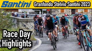 Granfondo Stelvio Santini 2023 Race Day Highlights Epic Cycling Event North Italy SantiniCycling [upl. by Harold]