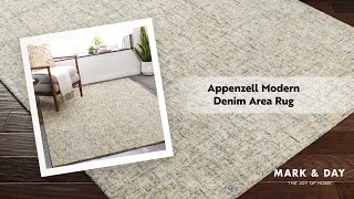 Appenzell Modern Denim Area Rug [upl. by Copp320]