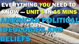 Unit 4 Review American Political Ideologies and Beliefs AP Government [upl. by Poole]