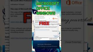 How to activate Microsoft officewindows pctips youtubeshort [upl. by Myron810]