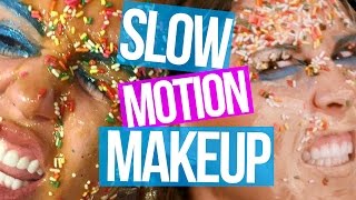 Slow Motion Celeb Makeovers Beauty Break [upl. by Suckow]