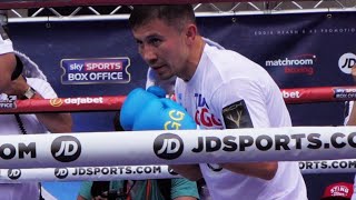 GENNADY GOLOVKIN  SHOCKING POWER PUBLIC WORKOUT FOR KELL BROOK [upl. by Abil794]