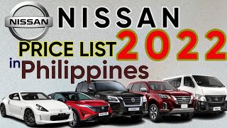 NISSAN Price List in Philippines 2022 [upl. by Ial]