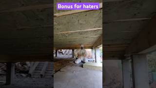 How to insulate the lower part of a frame house Insulation of the platform from below [upl. by Kimura717]