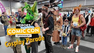 Cosplay Parade at Comic Con Stockholm  Sunday [upl. by Ikin740]