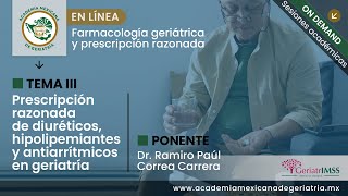 “Prescripción razonada de diuréticos hipolipemiantes y antiarrítmicos en geriatría” [upl. by Keefer]