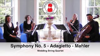 Symphony No 5 Adagietto composed by Gustav Mahler  Wedding String Quartet [upl. by Lyrradal346]