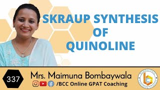 HAC 44  skraup synthesis of quinoline [upl. by Rimola]