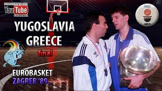 EUROBASKET Zagreb 89 finale Jugoslavija  Grčka [upl. by Yruj]