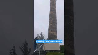 Climbing the Astoria Column in a windstorm [upl. by Schwenk]