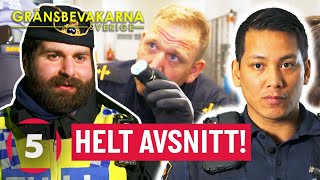 Berusade resenärer spritsmugglare ilskna bråk  HELT avsnitt av Gränsbevakarna Sverige  Kanal 5 [upl. by Leirbaj]