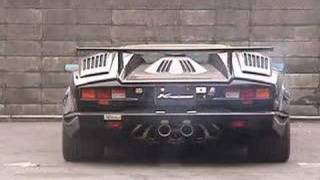 ①Lamborghini Countach Exhaust Sound マフラー音 kreissieg [upl. by Ydarg58]