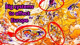 Ex hurricane Kirk and many other systems to affect Europe this week with heavy rain wind snow… [upl. by Aniretake]