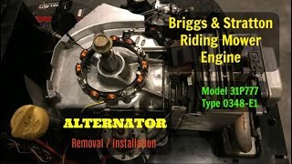 Briggs amp Stratton Engine  Alternator and Voltage Regulator Replacement [upl. by Ianteen]