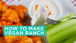 Easy Vegan Ranch Recipe  How to make vegan ranch [upl. by Correna]