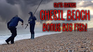 Chris Stokes Chesil Beach Bonus BIG fish With Ben Stockley [upl. by Pontius671]