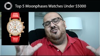 Top 5 Moonphase Watches Under 5000  Federico Talks Watches [upl. by Uchish]