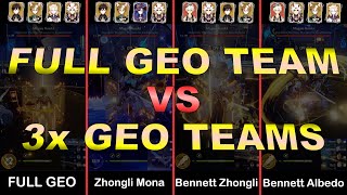 Itto Full Geo vs 3x Geo BennettMona Teams [upl. by Yeliah]