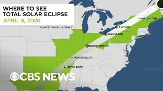 Best places to view the total solar eclipse in April [upl. by Gould]