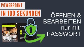 PowerPoint Datei mit Passwort vor Öffnen und Bearbeiten schützen PowerPoint in 100s [upl. by Kelsey]