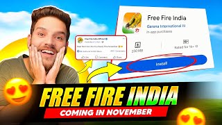 FREE FIRE INDIA IN NOVEMBER 😱 REALITY Garena Free Fire [upl. by Oslec]