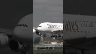 A380 Arr  Manchester airport Emirates aviation planespotting emirates pilot a380 airbus [upl. by Elda477]