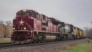 UP 1988 quotThe Katyquot Heritage Unit leads MALG3 through Des Plaines IL 04022024 [upl. by Doig]