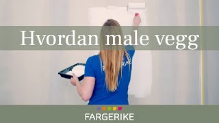 Hvordan male vegg inne  Gjør det selv [upl. by Hael]