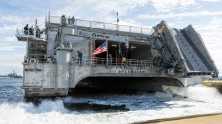 US Navy Finally Has Its New Fast Transport Ships To Move Tanks Weapons and Troops [upl. by Mullac]