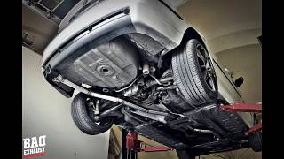 BMW e46 330d  Baq Exhaust  Straightpiped exhaust system [upl. by Dorsy]