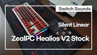 XO V2 with stock ZealPC Healios V2 Typing Sounds [upl. by Courtnay632]