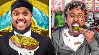 Eating Cheap VS Expensive Food Challenge [upl. by Enitsed71]